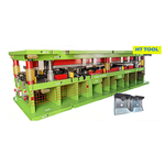 Troquel progresivo de chapa de acero